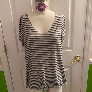 Project Social Tee Striped V-Neck